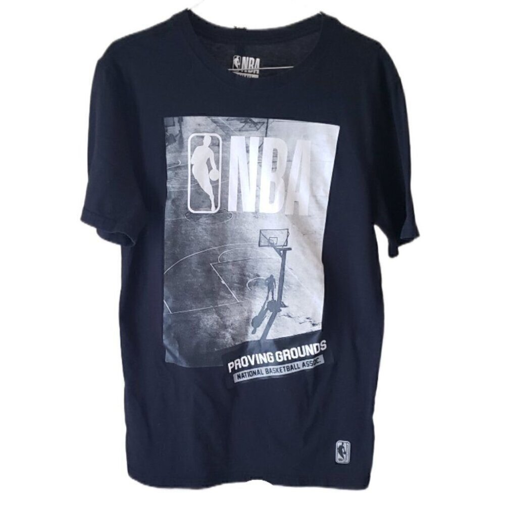 NBA Proving Grounds Men's Black Short Sleeve Graphic T-Shirt